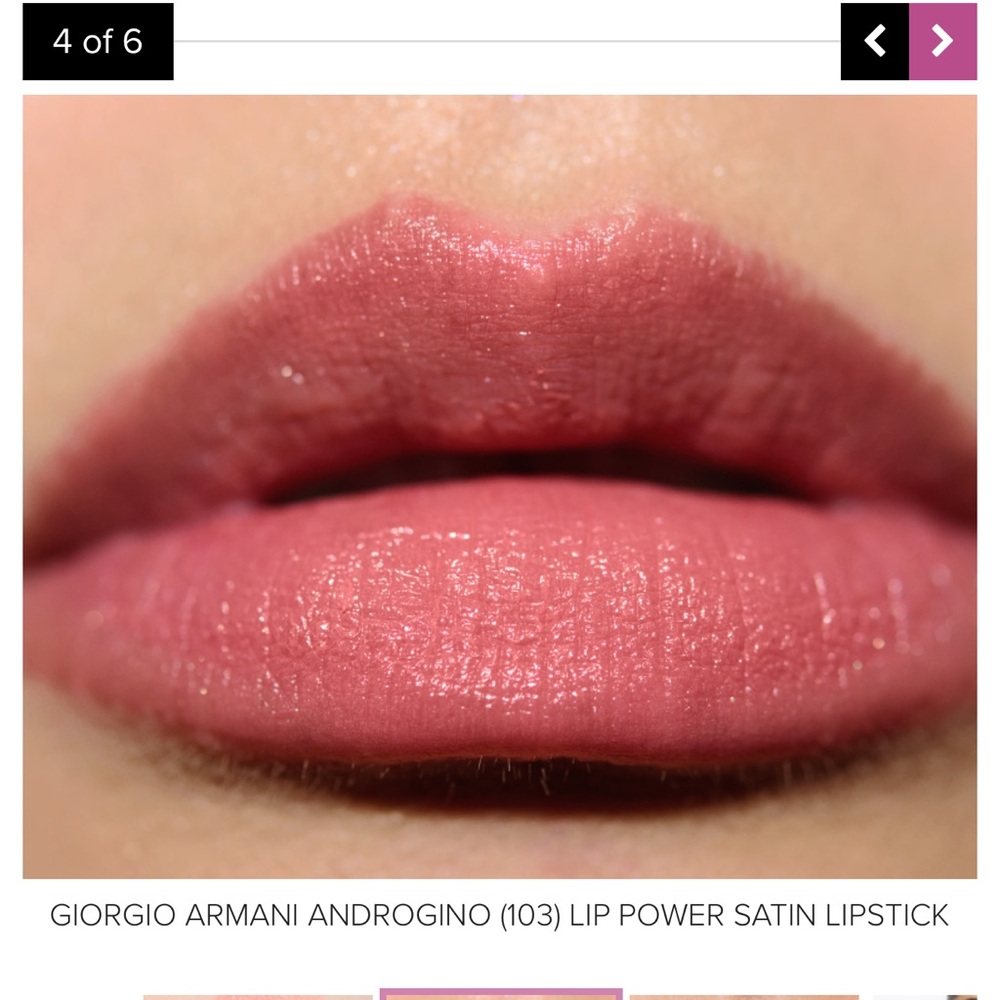 Giorgio Armani Longwear Vivid Color Lip Power Satin Lipstick - Picture 6 of 9